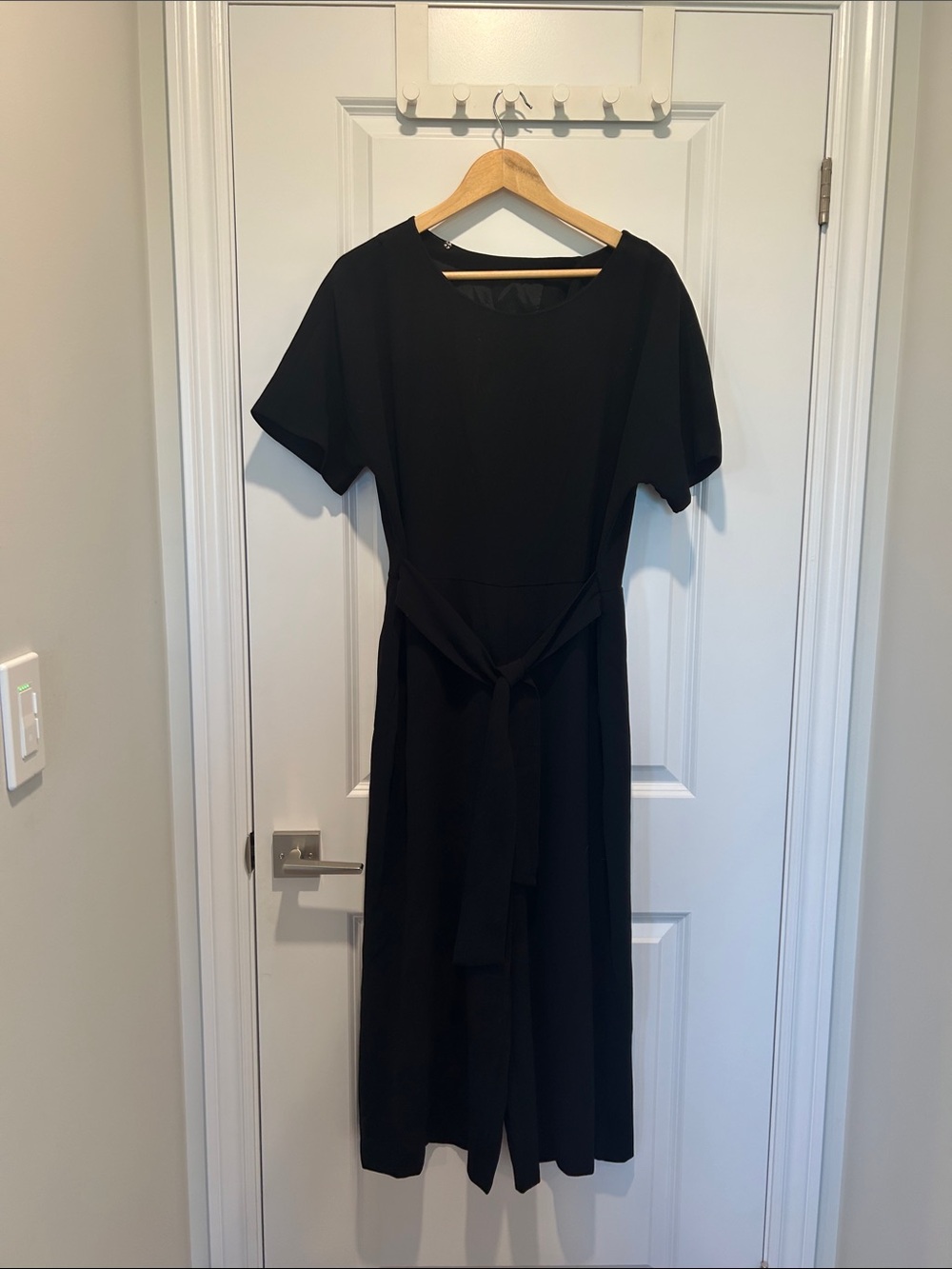 RW&Co Classic Black Tie-Waist Women's Romper